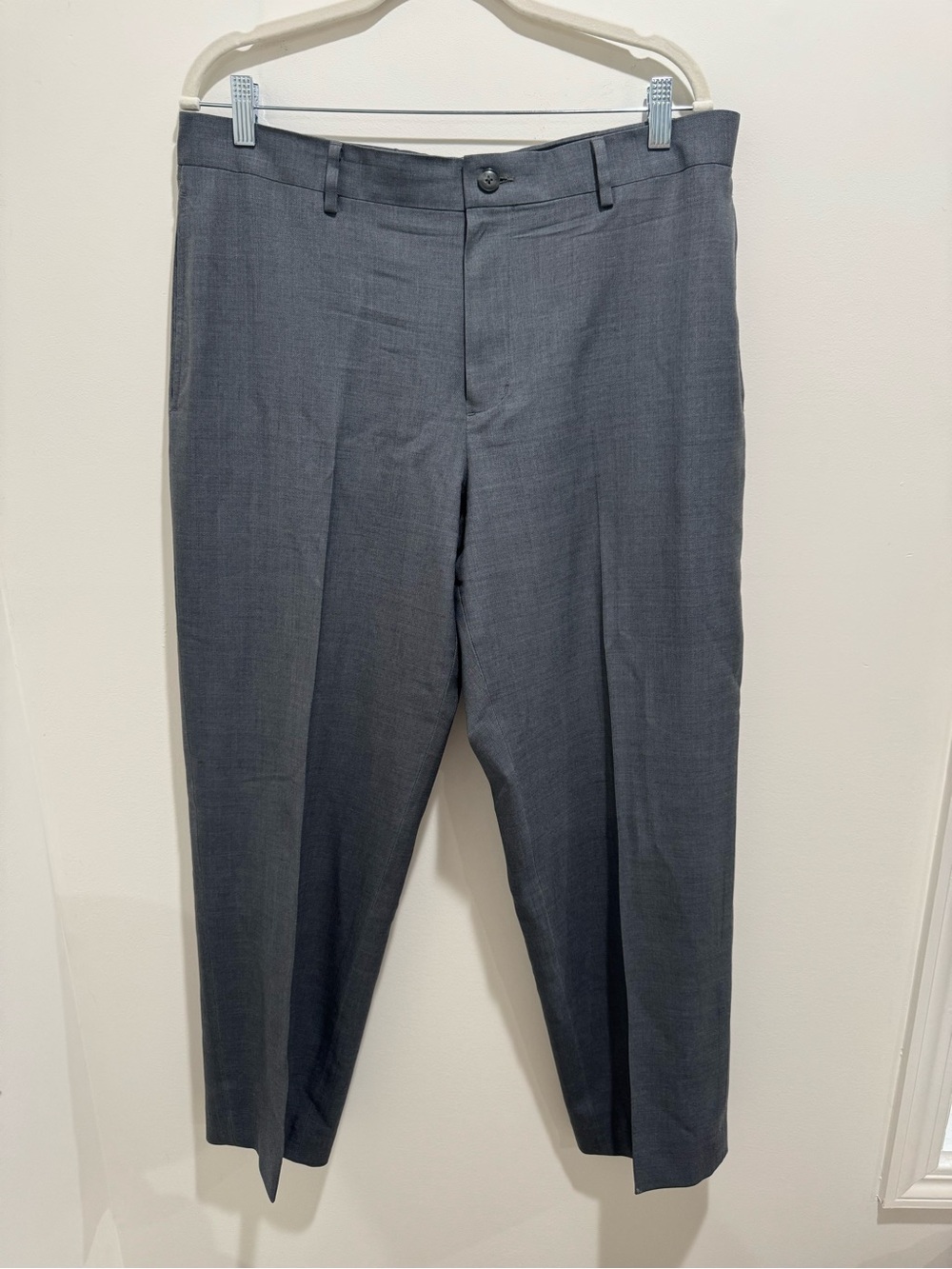 L.L.Bean‎ Classic Fit 100% Wool Gray Dress Pants Men’s 35W